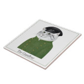 CHAUFFEUR CAT 6" Square Keramik Tile + Text Fliese (Seite)