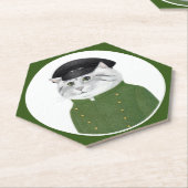 CHAUFFEUR CAT Hexagon Paper Untersetzer (angewinkelt)