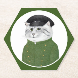 CHAUFFEUR CAT Hexagon Paper Untersetzer
