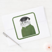 CHAUFFEUR CAT Large Square Stickers (Umschlag)