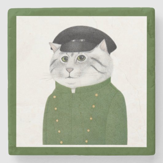 CHAUFFEUR CAT Marbella Stone Untersetzer (Vorderseite)