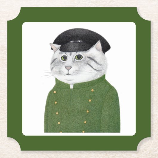 CHAUFFEUR CAT Ticket Paper-Untersetzer Untersetzer (Vorderseite)