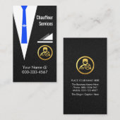 Chauffeur Coat Jacket Driving Limo Visitenkarte (Vorne/Hinten)