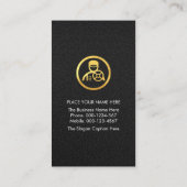 Chauffeur Coat Jacket Driving Limo Visitenkarte (Rückseite)