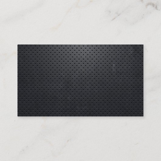 Chauffeur Fahrer Black Metal QR Code Visitenkarte (Rückseite)