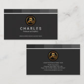 Chauffeur für den Chauffeur der Box mit Monochrome Visitenkarte (Vorne/Hinten)