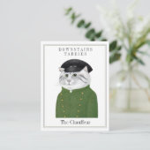 CHAUFFEUR KATZE Postkarte (Stehend Vorderseite)