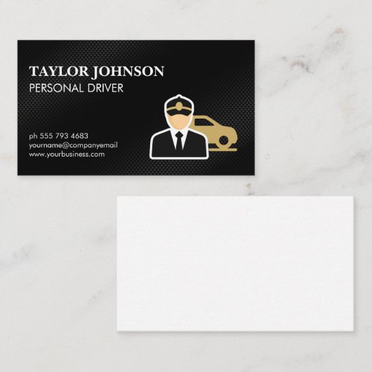 Chauffeur-Logo Visitenkarte (Vorne/Hinten)