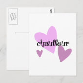 Chauffeur Postkarte (Vorne/Hinten)