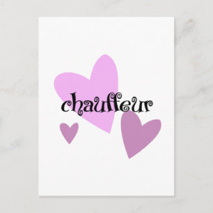 Chauffeur Postkarte