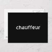 Chauffeur Postkarte (Vorne/Hinten)