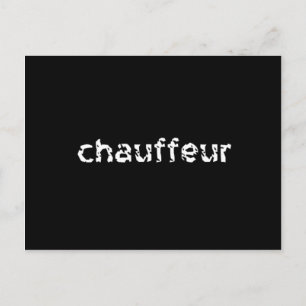 Chauffeur Postkarte