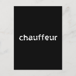 Chauffeur Postkarte