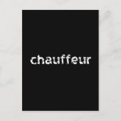 Chauffeur Postkarte (Vorderseite)