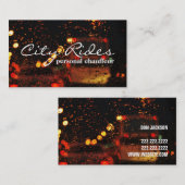 Chauffeur Taxi Fahrer Geschäft Visitenkarte (Vorne/Hinten)