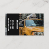 Chauffeur Taxi Fahrer Geschäft Visitenkarte (Rückseite)
