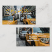 Chauffeur Taxi Fahrer Geschäft Visitenkarte (Vorne/Hinten)