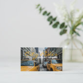 Chauffeur Taxi Fahrer Geschäft Visitenkarte (Stehend Vorderseite)