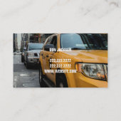 Chauffeur Taxi Fahrer Geschäft Visitenkarte (Rückseite)