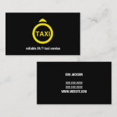Chauffeur Taxi Fahrer Geschäft Visitenkarte (Vorne/Hinten)
