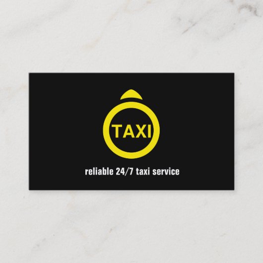 Chauffeur Taxi Fahrer Geschäft Visitenkarte (Vorderseite)