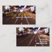 Chauffeur Taxi Fahrertransport Visitenkarte (Vorne/Hinten)