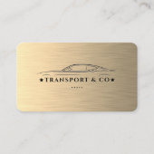 Chauffeur Transport Auto Rent Dunkelblau Visitenkarte (Vorderseite)