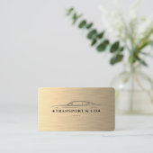 Chauffeur Transport Auto Rent Dunkelblau Visitenkarte (Stehend Vorderseite)