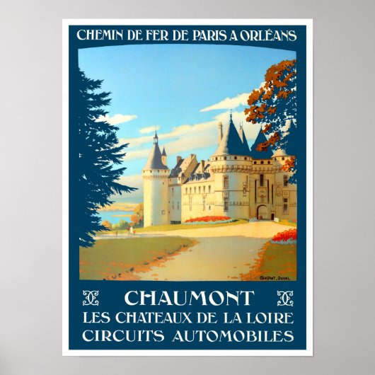 Chaumont France Vintage Reise Poster (Vorne)