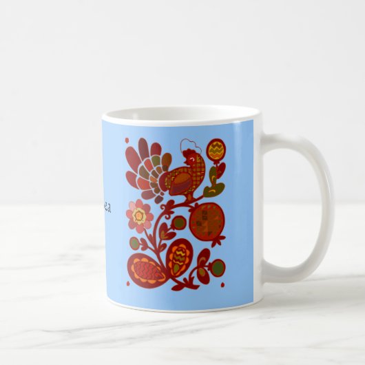 Chaunticleer rote Hahn-Tasse Kaffeetasse (Rechts)