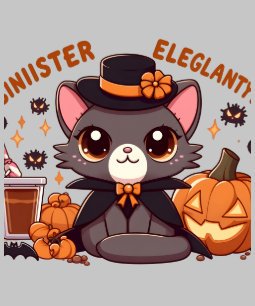 Chausie Cat a Playful Blend Kawaii & Halloween Hoodie