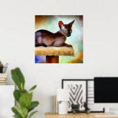 Chausie Cat Poster (Heimbüro)