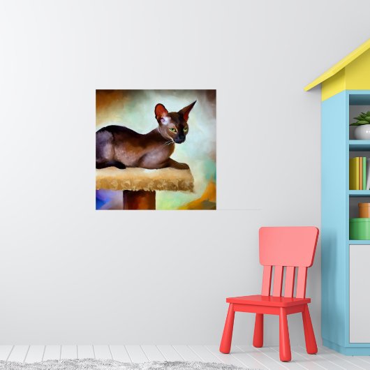 Chausie Cat Poster (Kinderzimmer 1)