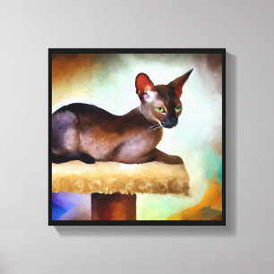 Chausie-Katze Leinwanddruck