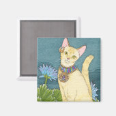 Chausie-Quadratmagnet Magnet (Vorderseite/Rückseite)