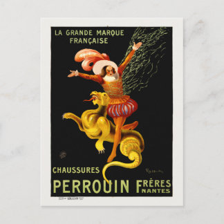 Chaussure Perrouin France Vintage Poster 1909 Postkarte