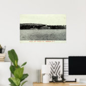 Chautauqua Lake, Jamestown NY 1909 Vintag Poster (Heimbüro)