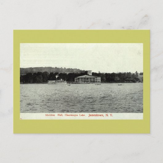 Chautauqua Lake, Jamestown NY 1909 Vintag Postkarte (Vorderseite)