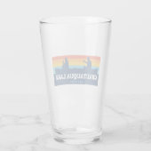 Chautauqua Lake New York Canoe Glas (Rückseite)