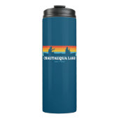 Chautauqua Lake New York Canoe Thermosbecher (Vorderseite)