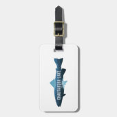 Chautauqua Lake New York Fisch Gepäckanhänger (Vorderseite vertikal)