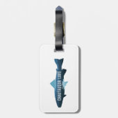 Chautauqua Lake New York Fisch Gepäckanhänger (Rückseite vertikal)