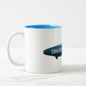 Chautauqua Lake New York Fisch Zweifarbige Tasse (Links)