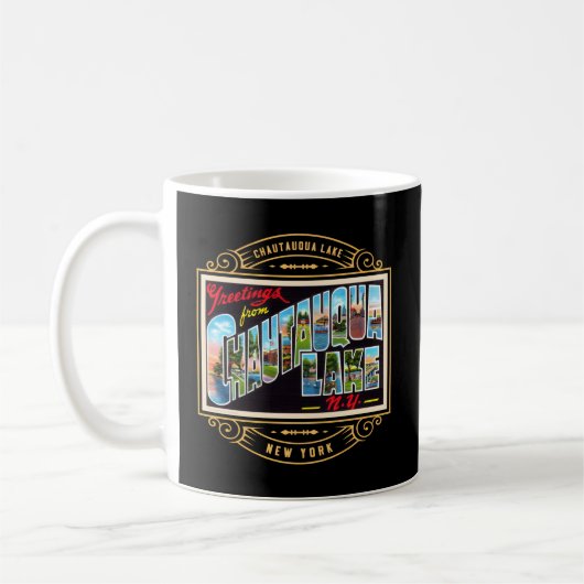 Chautauqua Lake New York New York Grosser Brief Po Kaffeetasse (Links)