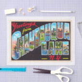 Chautauqua Lake New York New York Grosser Brief Po Seidenpapier (Handwerk)