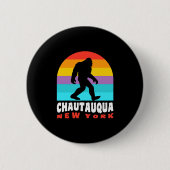 Chautauqua Lake New York Ny Retro T Shirt  Button (Vorderseite)