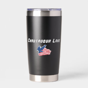 Chautauqua Lake New York Patriotischer Adler Thermobecher