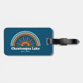 Chautauqua Lake New York Rainbow Gepäckanhänger (Rückseite horizontal)