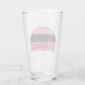 Chautauqua Lake New York Red Sunrise Glas (Rückseite)