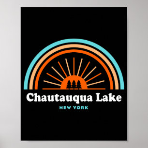 Chautauqua Lake New York Regenbogen Poster
